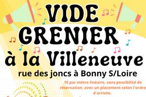 VIDE GRENIER DE BONNY SUR LOIRE LE 1er Septembre 2024