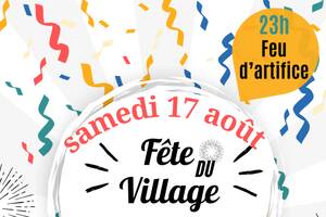 Fête du village, animations et feu d'artifice