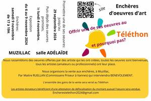 téléthon art appel à contribution artistes et artisans d'art