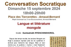 Conversation Socratique : langue et littérature mongole