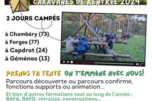 Caravane de formation adultes Eclaireuses et Eclaireurs de la Nature