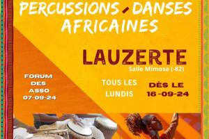 Cours de Percussions et Danses Africaines