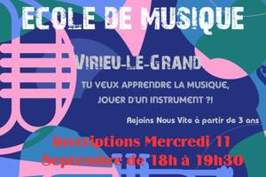 Inscriptions Ecole de Musique