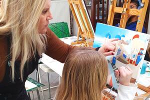 Stages arts plastiques dessin peinture enfants vacances toussaint