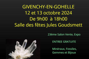 23ème Salon Vente et exposition Minéraux, Fossiles et Bijoux