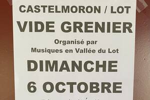 photo Vide Grenier organisé par musiques en vallée du lot