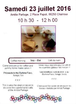 Coffee morning / Café du matin