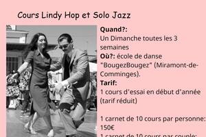 Cours de danse Lindy Hop et Salsa