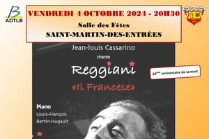 Concert hommage à Serge REGGIANI par Jean-Louis CASSARINO 