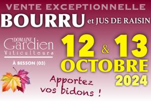 Vente et dégustation de BOURRU et JUS DE RAISIN