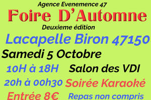 photo foire d'automne