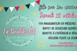 photo La Boutik' Art fête ses un an !