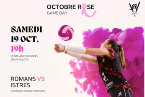 Match Volley Ball Romans vs Istres - Octobre Rose