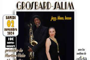 concert ABDU SALIM et MYRHIEL GROSBARD SALIM (jazz, blues, bossa) + MARTINE VIALA (contes) -Vabre-