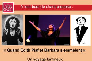 photo « Quand Barbara  et Edith Piaf s’emmêlent » 