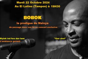 BOBOK le prodigue du Maloya de passage dans son île en concert exclusive