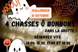 Chasse aux bonbons d'Halloween sous terre