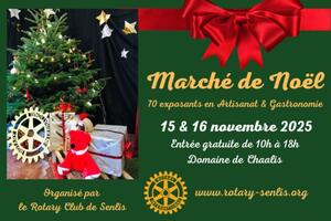 Marché de Noël 2025 Rotary Club Senlis au Domaine de Chaalis (60)