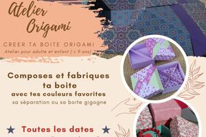 Atelier d'initiation à l'art de la boite en origami tout public