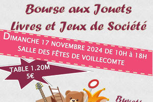 Bourse aux jouets, livres et jeux de société