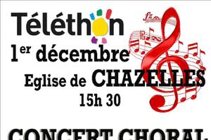 2 CHORALES en CONCERT pour le TÉLÉTHON