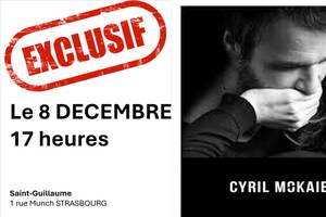 CYRIL MOKAIESH A STRASBOURG le 8 décembre à 17.00 h Eglise St Guillaume