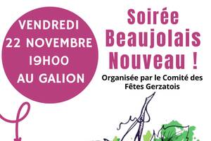 Soirée Beaujolais Nouveau