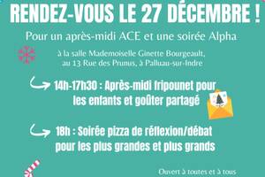 Après midi de jeux pour les enfants et soirée de discussion débat pour les ados