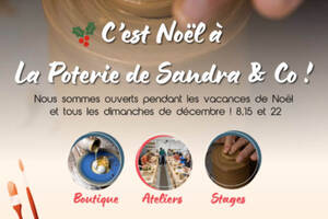 Atelier de poterie de noel