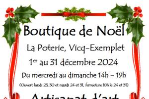 Boutique de Noel à La Poterie de Vicq-Exemplet