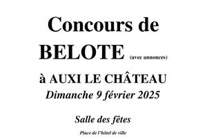 Concours, tournoi de BELOTE