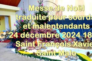 Messe de la veillée de Noël traduite pour sourds et malentendants