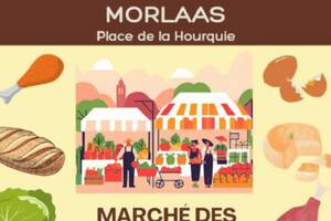 Marché des producteurs locaux à Morlaàs.