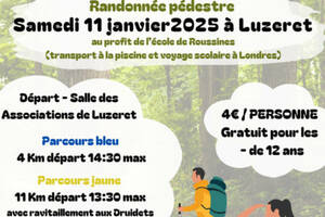 photo Randonnée Luzeret - au profit de l'école de Roussines