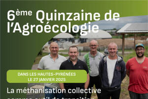 Quinzaine de l'agroécologie (sur inscription) - La méthanisation collective comme outil de transition