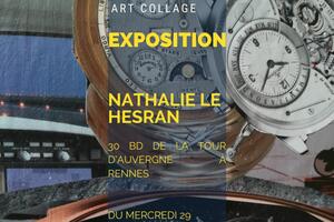 photo Exposition d'art collage de nathalie le hesran