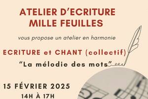 LA MELODIE DES MOTS : atelier écriture et chant collectif