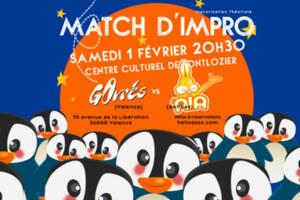 Match de théâtre d'improvisation Givrés vs. AIA