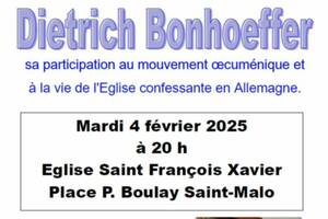 photo Conférence :Dietrich Bonhoeffer