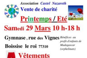 Vente de charité Printemps/Eté