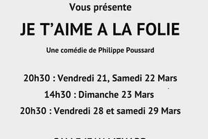 Pièce de théâtre : Je T'aime à La Folie