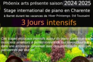 Printemps, stage de piano 3 jours intensifs en charente à Barret