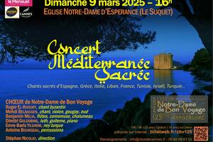 Concert MEDITERRANEE SACREE – Chœur ND de Bon Voyage – Stéphan NICOLAY et Invités