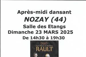 Après-midi dansant à Nozay avec Jean Pierre RAULT le 23/03/2025