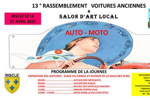 Rassemblement voitures de collection et Salon D'art Local