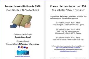 photo Conférence sur la constitution de 1958 : Que dit-elle ? Qu'en font-ils ?