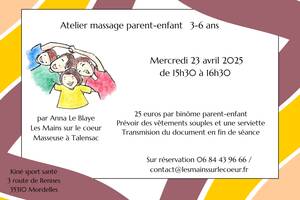 photo Atelier massage parent-enfant 3-6 ans