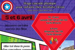 Stage de Cascade pour les enfants chez Acrobate Circus