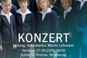 Concert du choeur de garçons Kreuzchor de Dresden Eglise St-Thomas