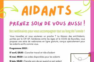 Webinaires des aidants pour vous accompagner tout au long de l'année !